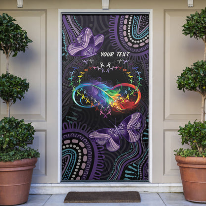 Australia Aboriginal Dot Arts Personalized Door Cover Fight Cancer In All Colors