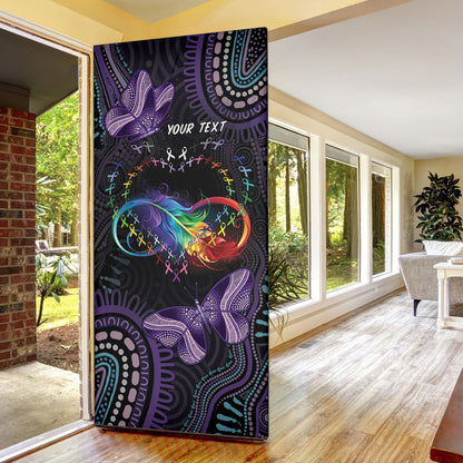 Australia Aboriginal Dot Arts Personalized Door Cover Fight Cancer In All Colors