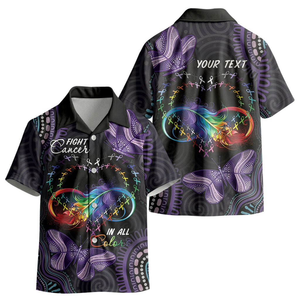 Australia Aboriginal Dot Arts Personalized Kid Hawaiian Shirt Fight Cancer In All Colors