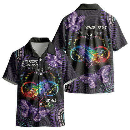 Australia Aboriginal Dot Arts Personalized Kid Hawaiian Shirt Fight Cancer In All Colors