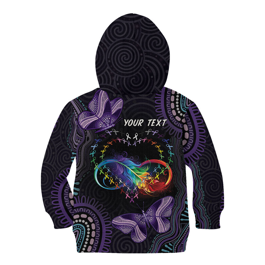 Australia Aboriginal Dot Arts Personalized Kid Hoodie Fight Cancer In All Colors