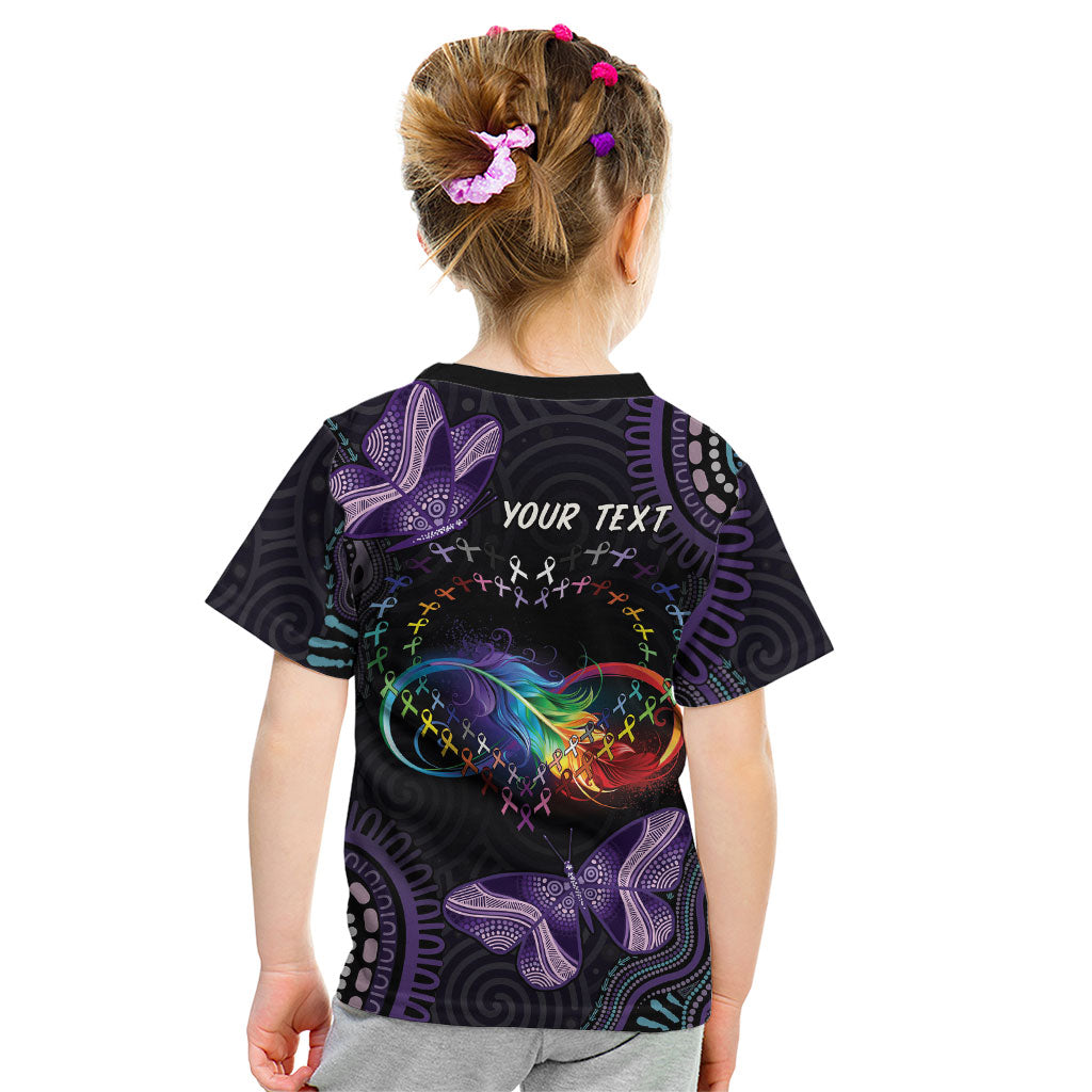 Australia Aboriginal Dot Arts Personalized Kid T Shirt Fight Cancer In All Colors