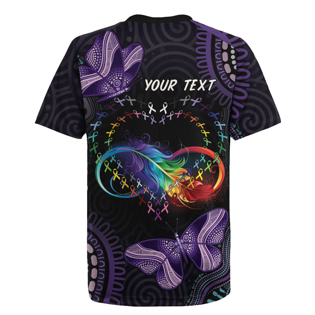Australia Aboriginal Dot Arts Personalized Rugby Jersey Fight Cancer In All Colors