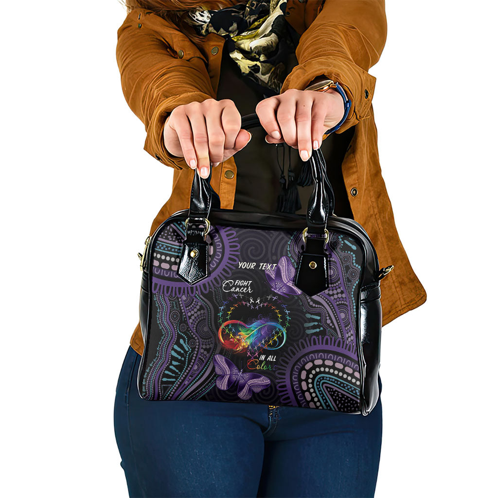 Australia Aboriginal Dot Arts Personalized Shoulder Handbag Fight Cancer In All Colors