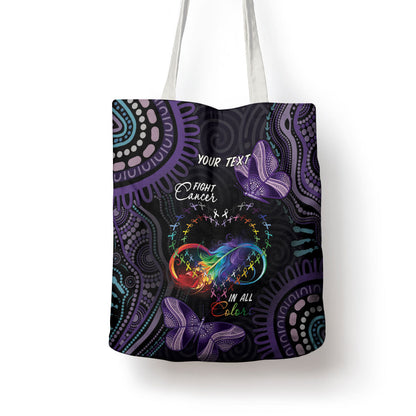 Australia Aboriginal Dot Arts Personalized Tote Bag Fight Cancer In All Colors