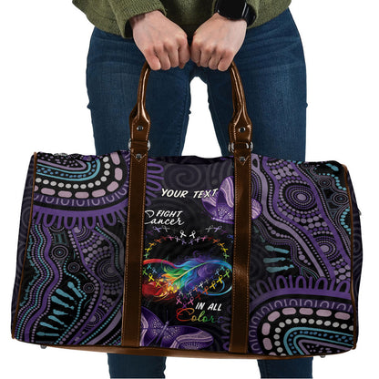 Australia Aboriginal Dot Arts Personalized Travel Bag Fight Cancer In All Colors