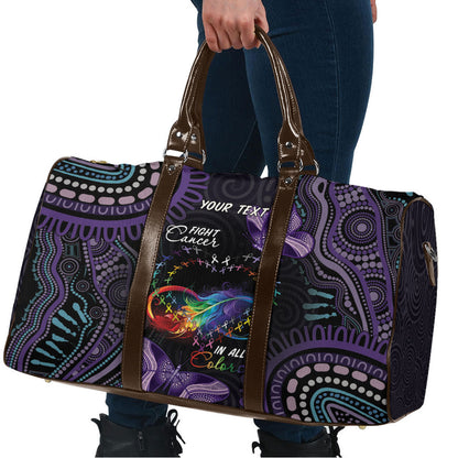 Australia Aboriginal Dot Arts Personalized Travel Bag Fight Cancer In All Colors
