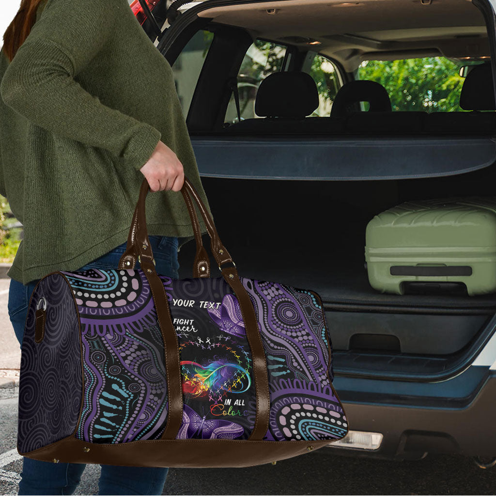Australia Aboriginal Dot Arts Personalized Travel Bag Fight Cancer In All Colors