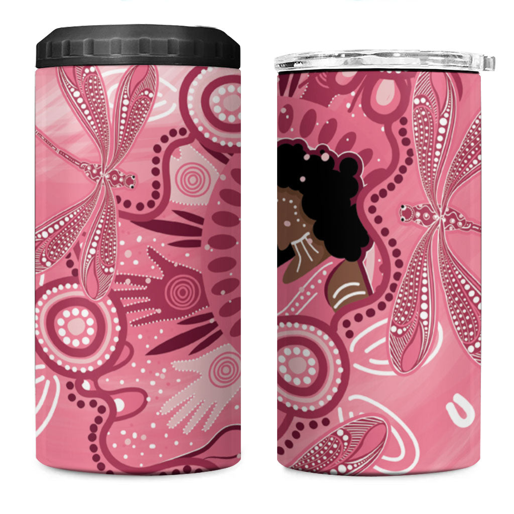 Australia Women's Day Aboriginal 4 in 1 Can Cooler Tumbler Mother's Love