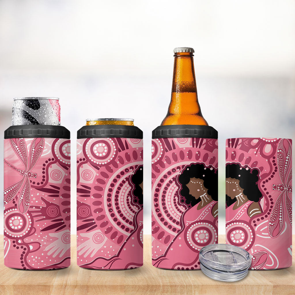 Australia Women's Day Aboriginal 4 in 1 Can Cooler Tumbler Mother's Love