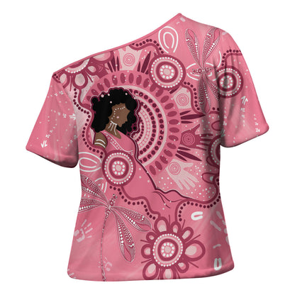 Australia Women's Day Aboriginal Cross Shoulder Shirt Mother's Love