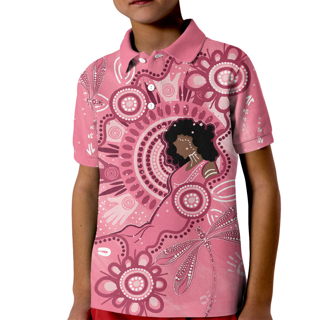 Australia Women's Day Aboriginal Kid Polo Shirt Mother's Love