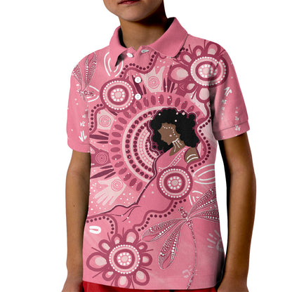 Australia Women's Day Aboriginal Kid Polo Shirt Mother's Love