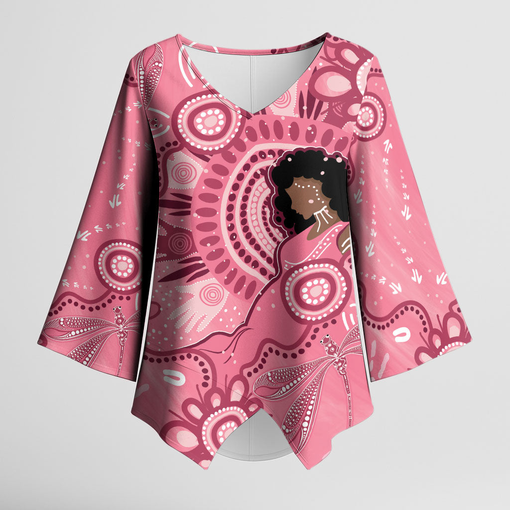 Australia Women's Day Aboriginal Kimono Sleeve Blouse Mother's Love