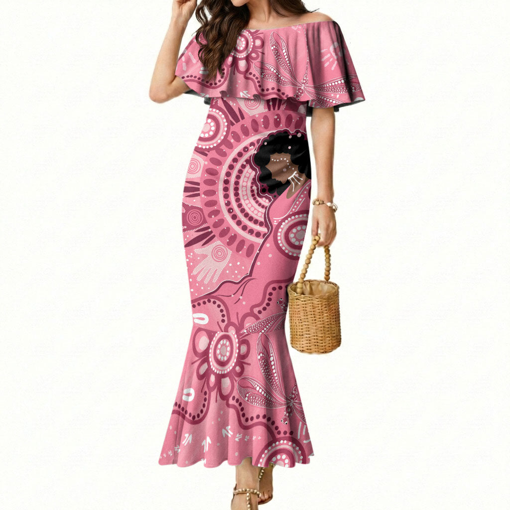 Australia Women's Day Aboriginal Mermaid Dress Mother's Love