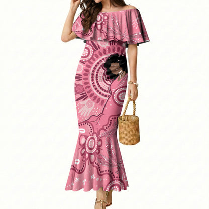 Australia Women's Day Aboriginal Mermaid Dress Mother's Love