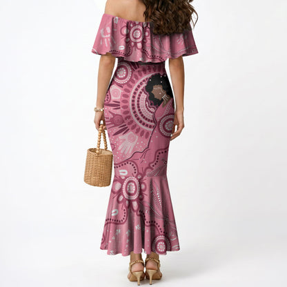 Australia Women's Day Aboriginal Mermaid Dress Mother's Love