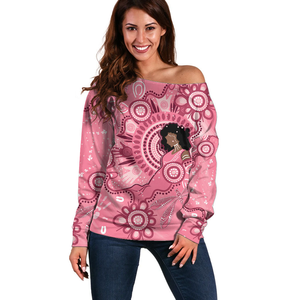 Australia Women's Day Aboriginal Off Shoulder Sweater Mother's Love