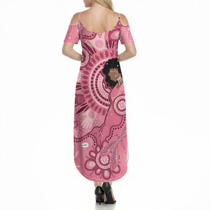Australia Women's Day Aboriginal Summer Maxi Dress Mother's Love