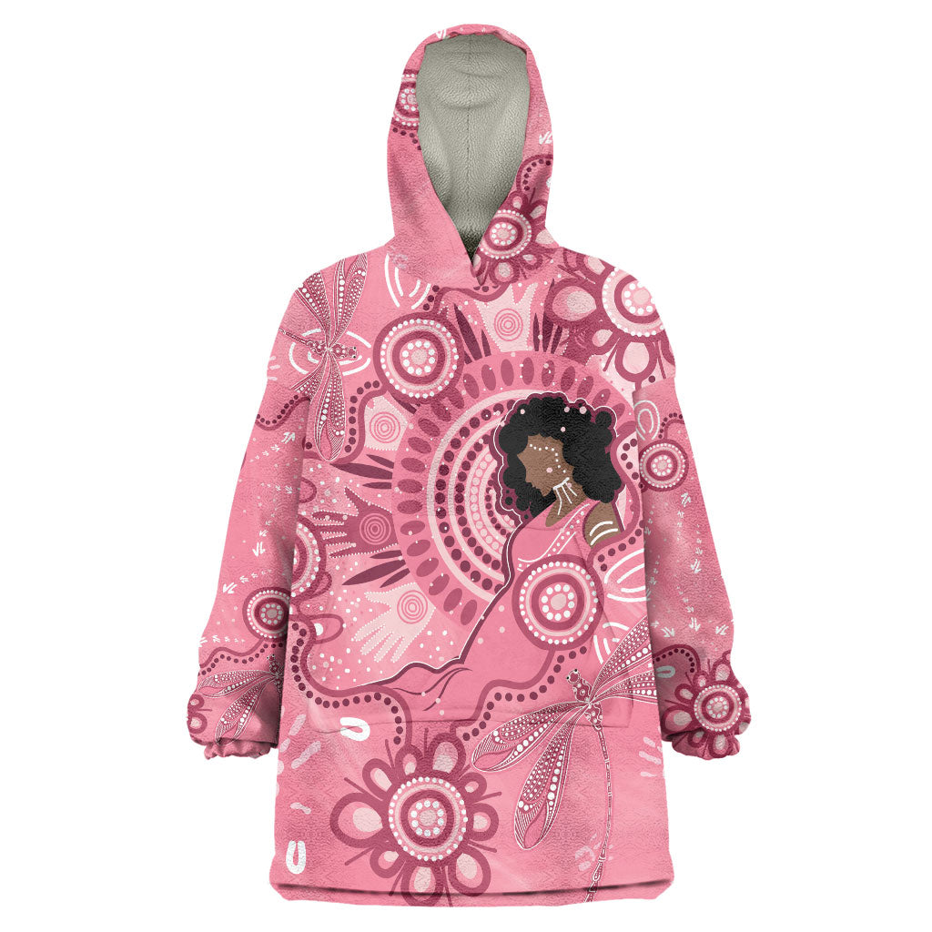 Australia Women's Day Aboriginal Wearable Blanket Hoodie Mother's Love