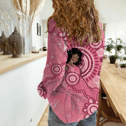 Australia Women's Day Aboriginal Women Casual Shirt Mother's Love