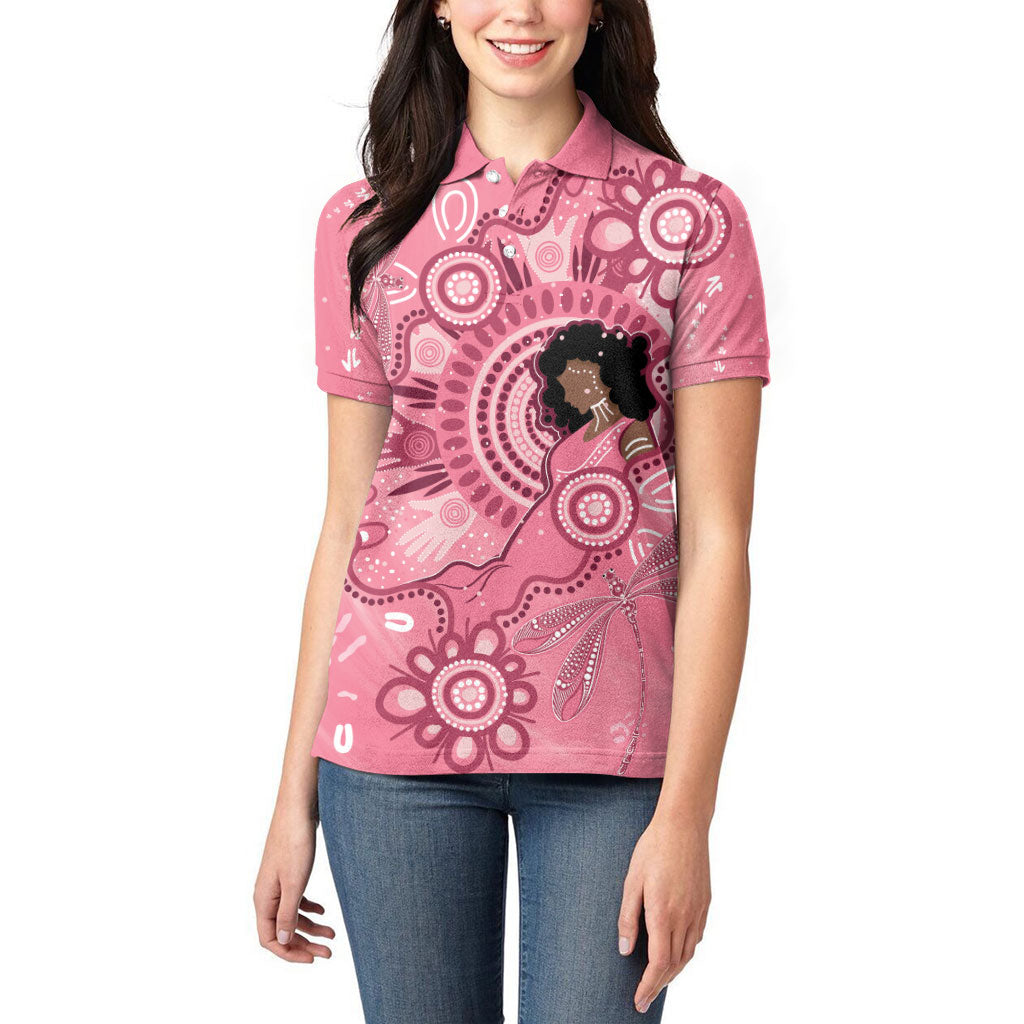 Australia Women's Day Aboriginal Women Polo Shirt Mother's Love