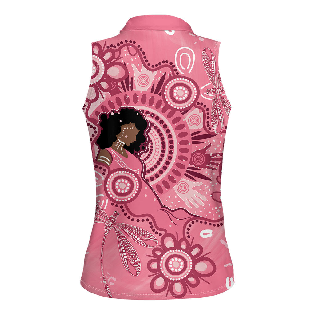 Australia Women's Day Aboriginal Women Sleeveless Polo Shirt Mother's Love