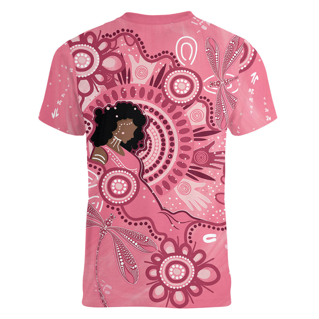 Australia Women's Day Aboriginal Women V-Neck T-Shirt Mother's Love