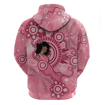 Australia Women's Day Aboriginal Zip Hoodie Mother's Love