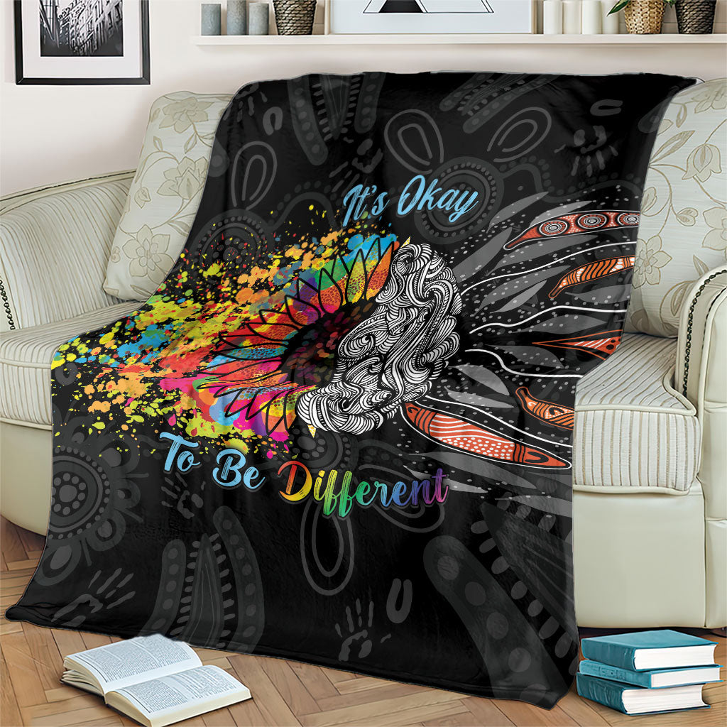 Australia Aboriginal Blanket Autism It's Okay To Be Different