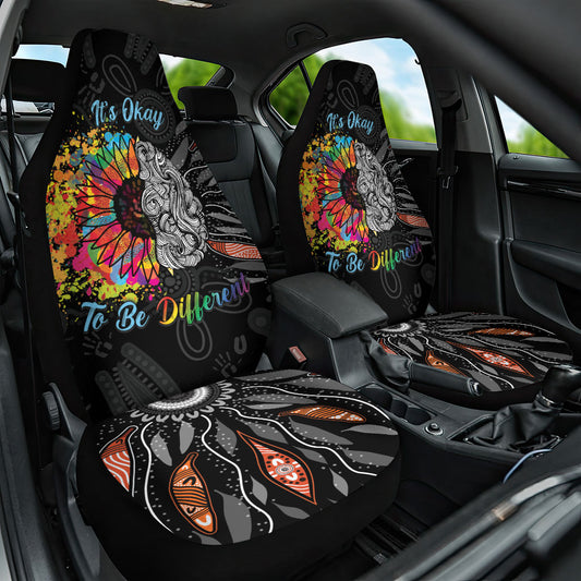 Australia Aboriginal Car Seat Cover Autism It's Okay To Be Different