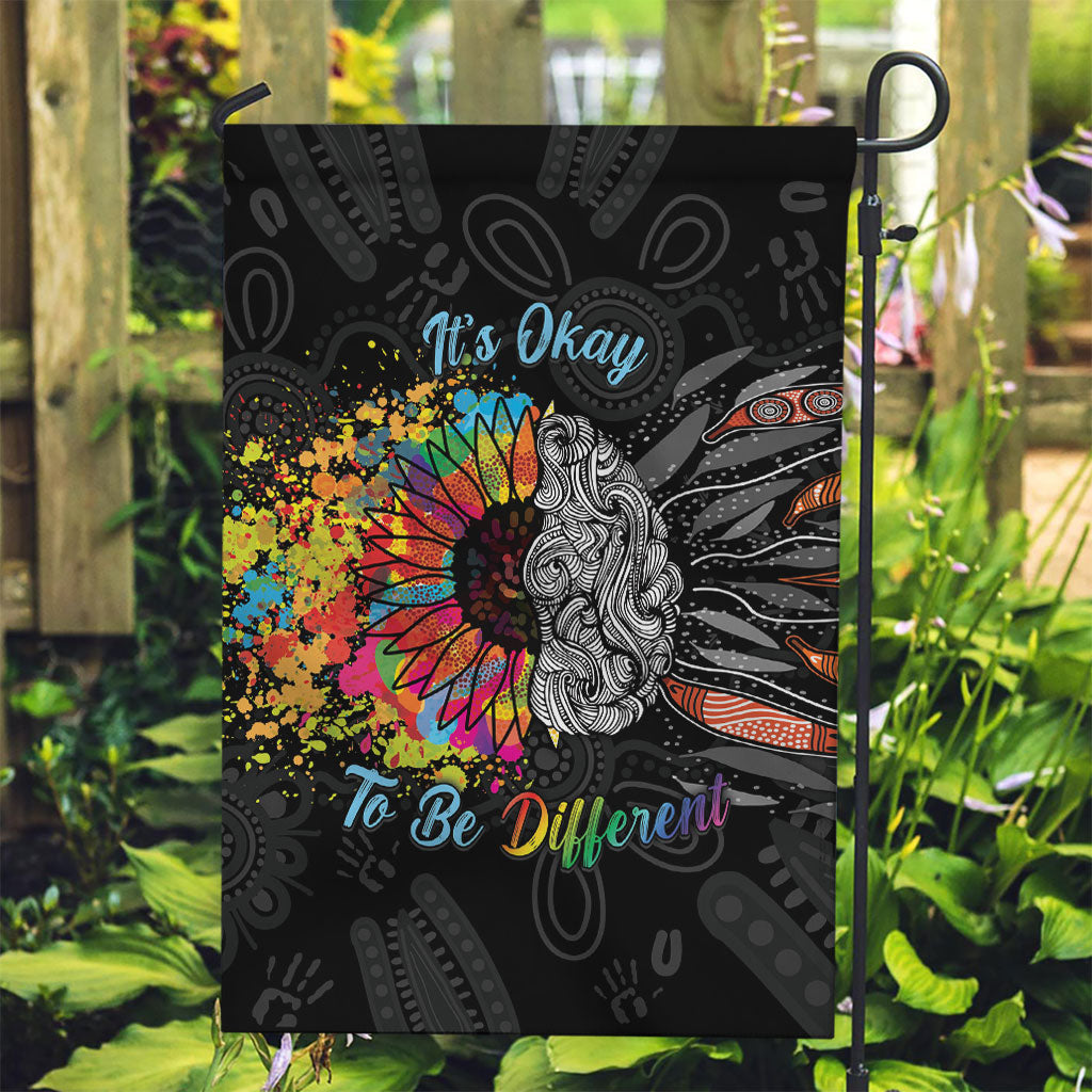 Australia Aboriginal Garden Flag Autism It's Okay To Be Different