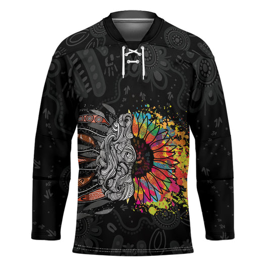 Australia Aboriginal Hockey Jersey Autism It's Okay To Be Different