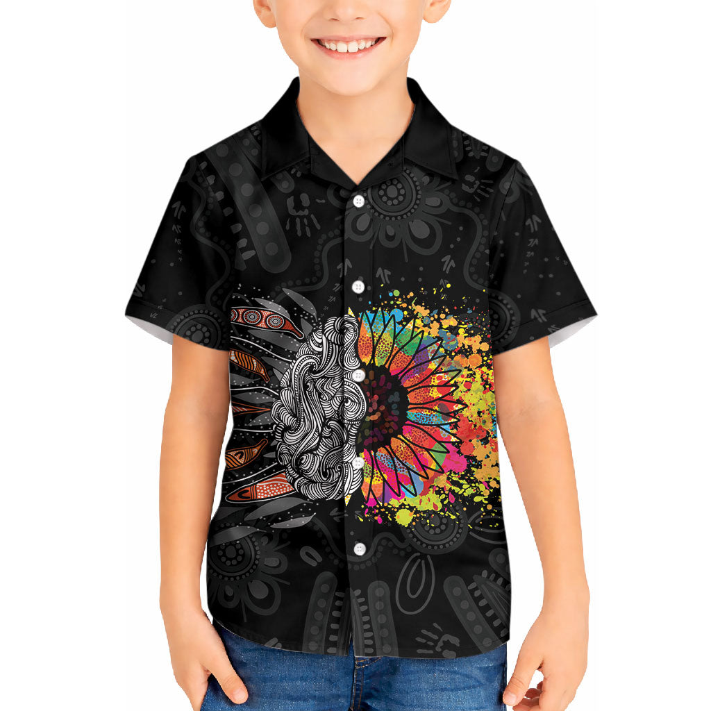 Australia Aboriginal Kid Hawaiian Shirt Autism It's Okay To Be Different