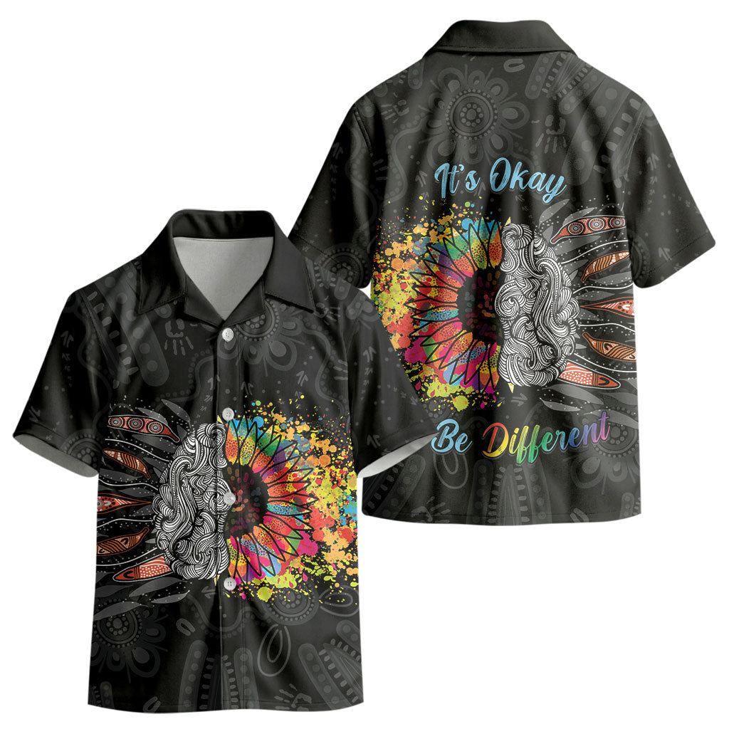 Australia Aboriginal Kid Hawaiian Shirt Autism It's Okay To Be Different
