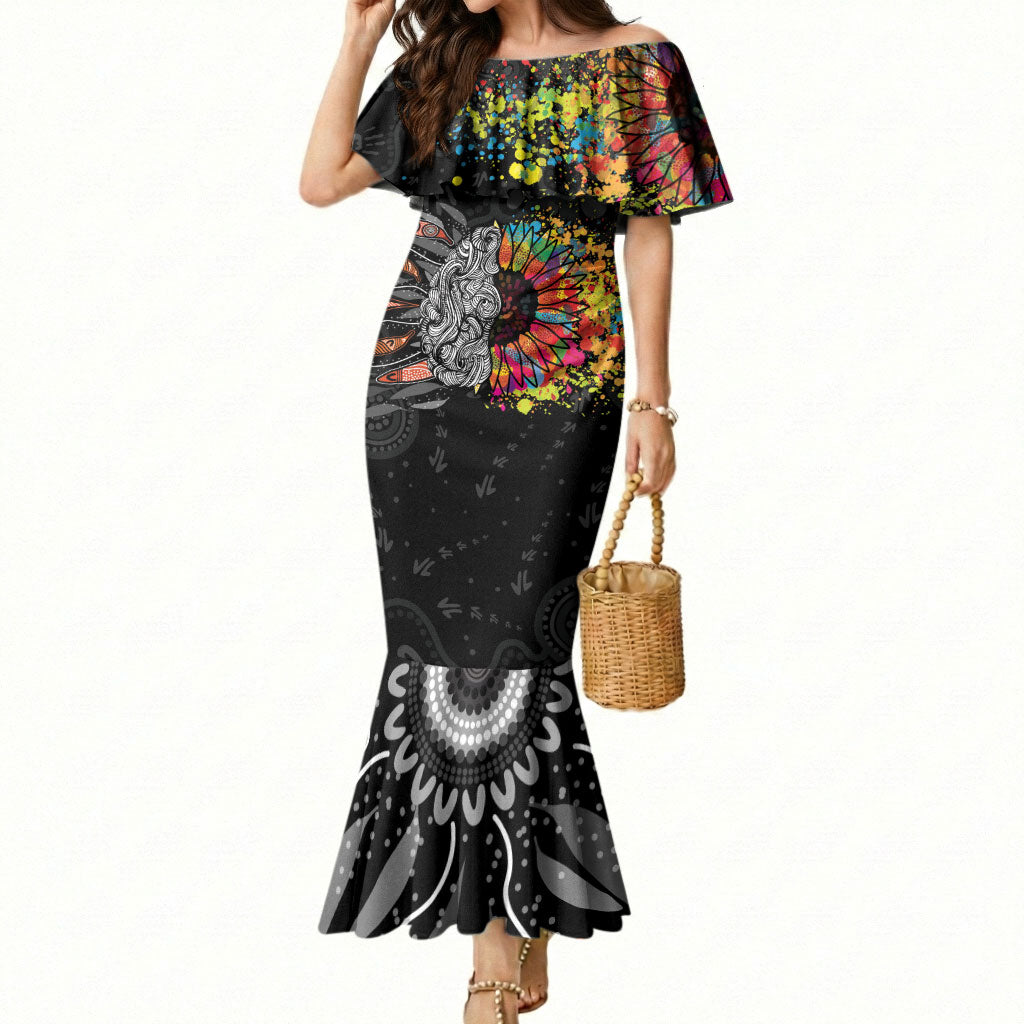 Australia Aboriginal Mermaid Dress Autism It's Okay To Be Different
