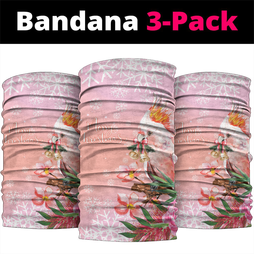 Australia Christmas Pink Cockatoo with Banksia Neck Gaiter Coral Pink