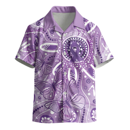Australia Epilepsy Month Indigenous Kid Hawaiian Shirt Butterfly Aboriginal Art