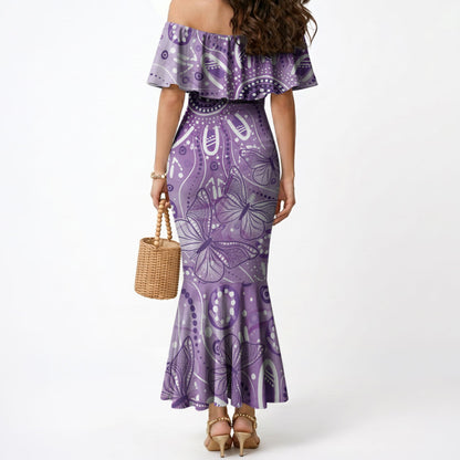 Australia Epilepsy Month Indigenous Mermaid Dress Butterfly Aboriginal Art