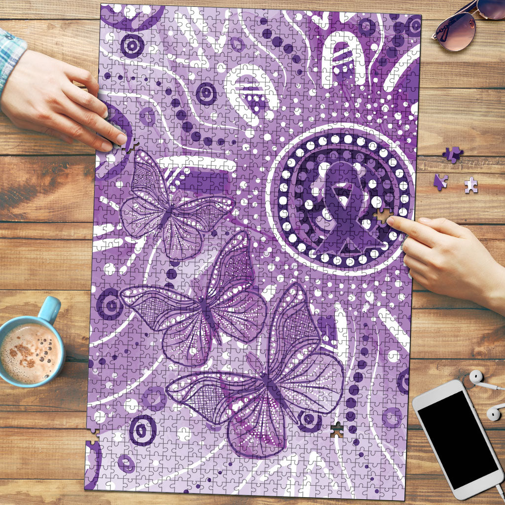 Australia Epilepsy Month Indigenous Puzzle Butterfly Aboriginal Art
