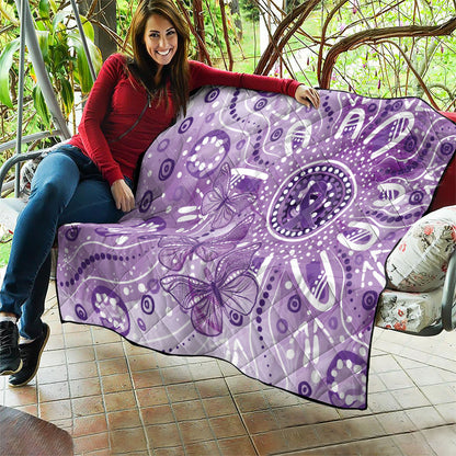Australia Epilepsy Month Indigenous Quilt Butterfly Aboriginal Art