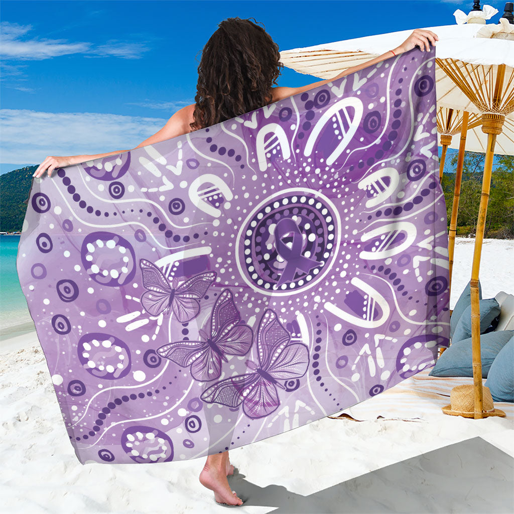 Australia Epilepsy Month Indigenous Sarong Butterfly Aboriginal Art