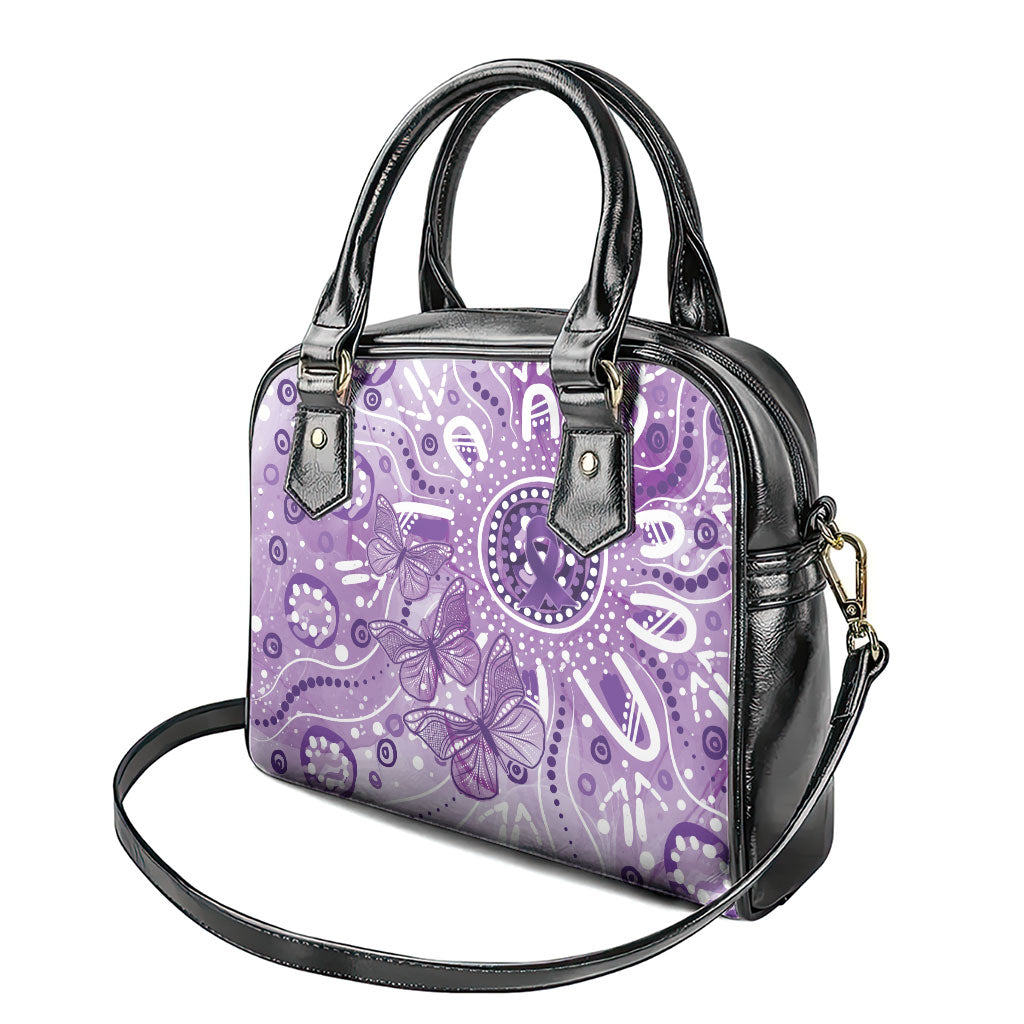 Australia Epilepsy Month Indigenous Shoulder Handbag Butterfly Aboriginal Art