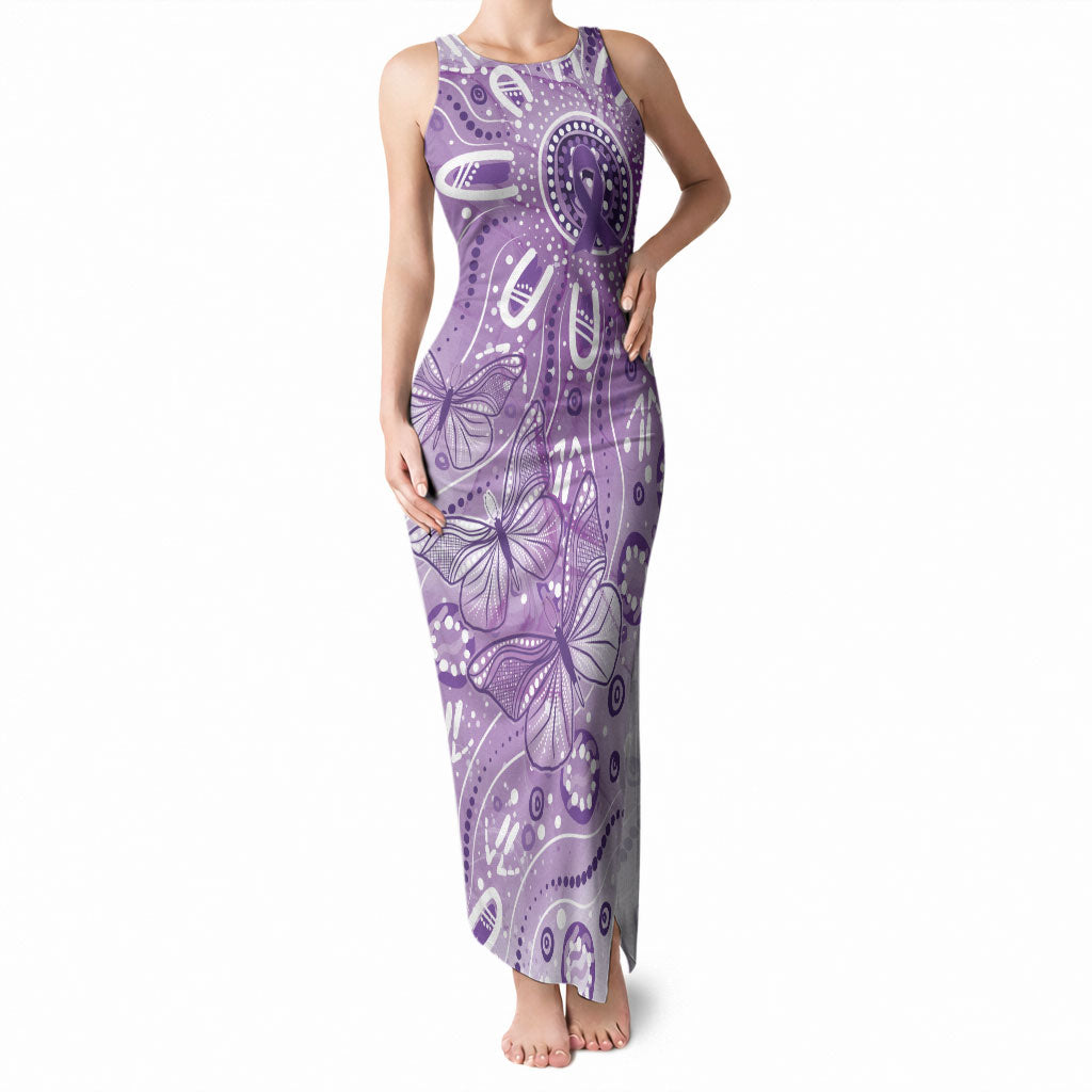 Australia Epilepsy Month Indigenous Tank Maxi Dress Butterfly Aboriginal Art