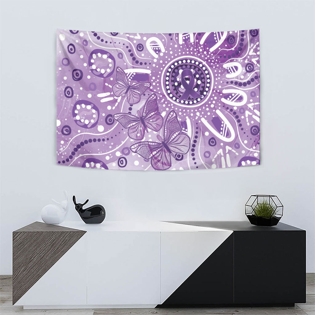 Australia Epilepsy Month Indigenous Tapestry Butterfly Aboriginal Art