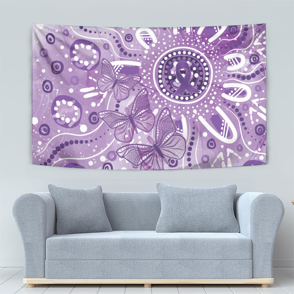 Australia Epilepsy Month Indigenous Tapestry Butterfly Aboriginal Art