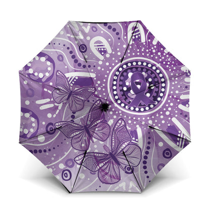 Australia Epilepsy Month Indigenous Umbrella Butterfly Aboriginal Art