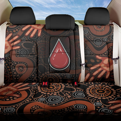 Australia Indigenous Leukemia Prevention Back Car Seat Cover Aboriginal Dot Arts
