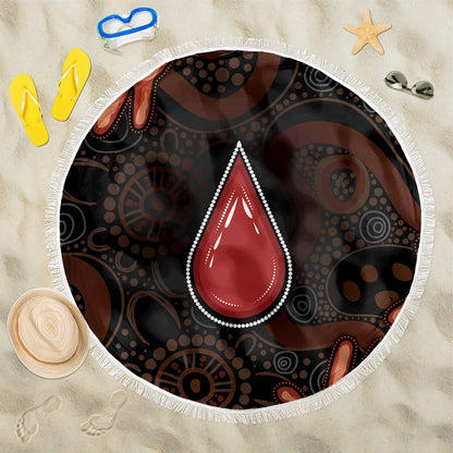 Australia Indigenous Leukemia Prevention Beach Blanket Aboriginal Dot Arts