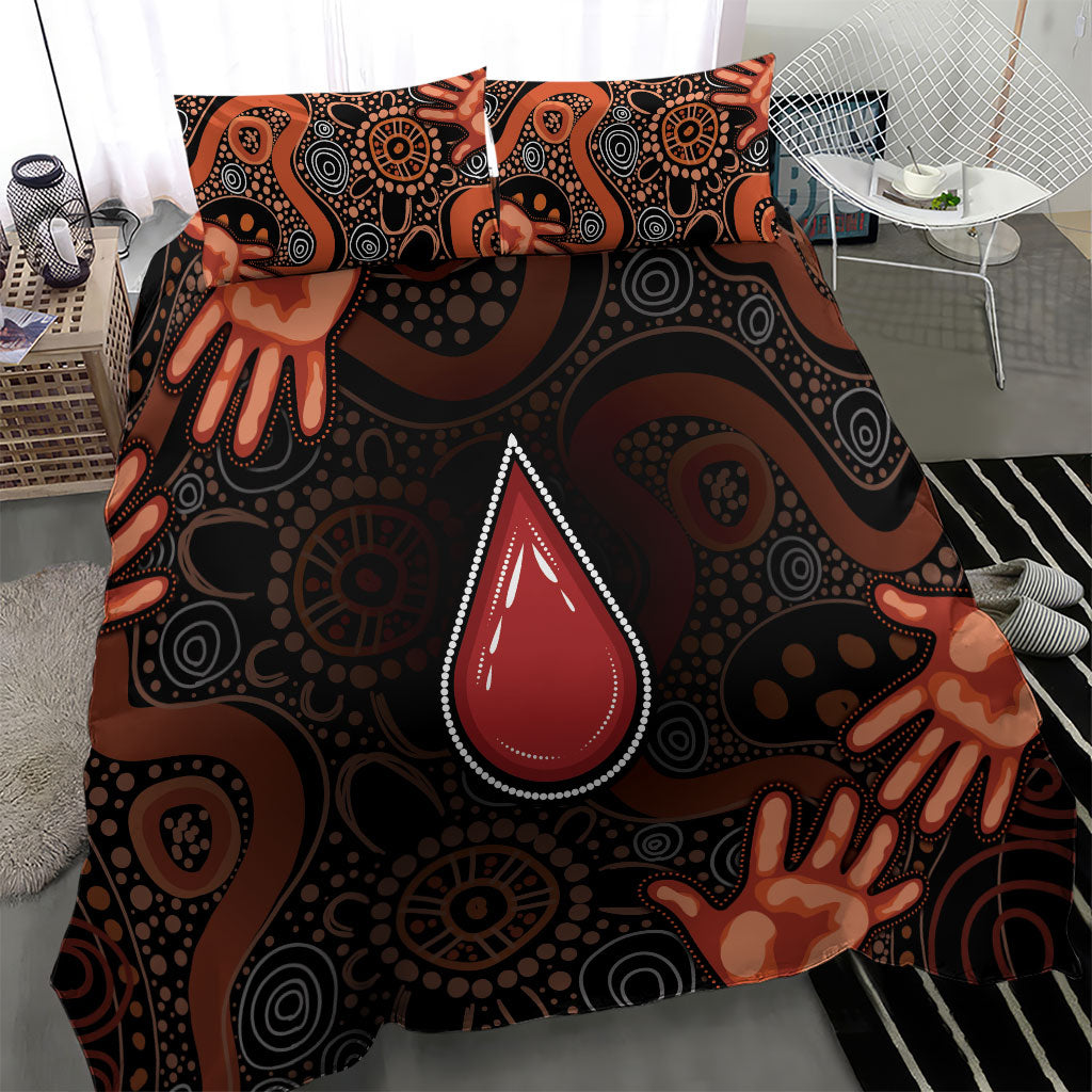 Australia Indigenous Leukemia Prevention Bedding Set Aboriginal Dot Arts